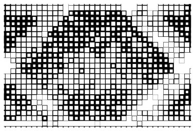 Kareli soyut geometrik arkaplan. yaratıcı kompozisyon. vektör çizimi tasarımı