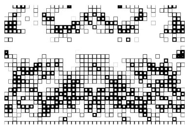 Kareli soyut geometrik arkaplan. yaratıcı kompozisyon. vektör çizimi tasarımı