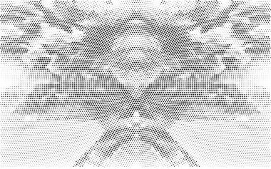 Nokta desenli soyut bir arkaplan. Yarım tonlu noktalar dizaynı. Noktalı doku