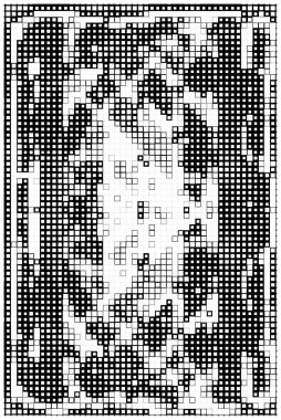 Küçük kareli soyut siyah beyaz arkaplan.