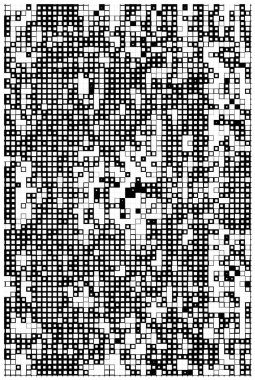 Küçük kareli soyut siyah beyaz arkaplan.