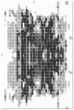 Küçük kareli soyut siyah beyaz arkaplan.