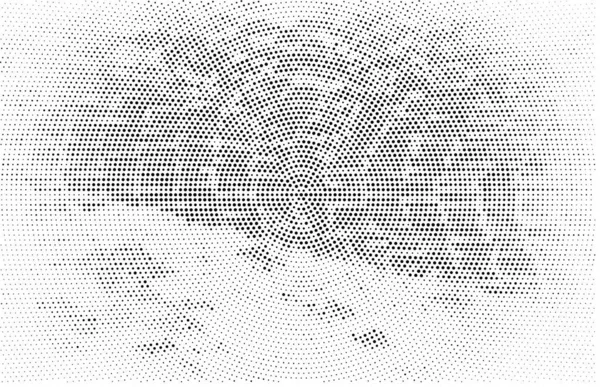 Grunge Black White Pattern Ink Circles Vector Illustratoin — Stock Vector