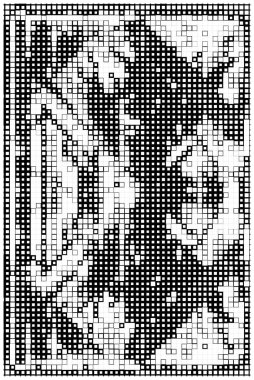 Küçük kareli soyut siyah beyaz arkaplan.