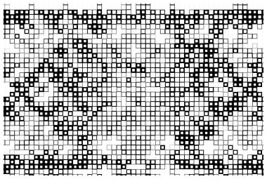 Kare elementlerle soyut arkaplan. vektör çizimi tasarımı