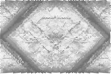 Beyaz arkaplandaki siyah noktaların deseni, vektör illüstrasyonu