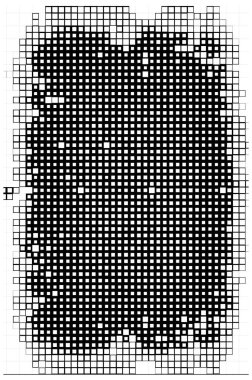 Küçük kareli soyut siyah beyaz arkaplan.