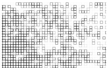 kare elementlerle ayarlanmış vektör.