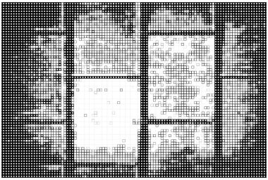 kare piksel mozaik arkaplan, vektör illüstrasyonu