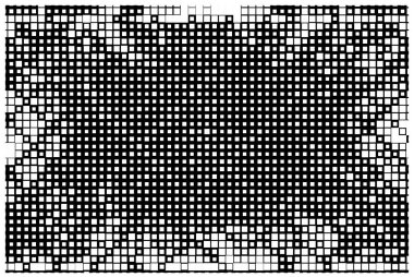 Siyah beyaz arka plan ve kareler. Soyut geometrik bileşim. vektör tasarımı