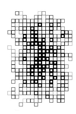 Küçük kareli soyut siyah beyaz arkaplan.