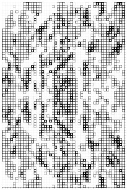 Küçük kareli soyut siyah beyaz arkaplan.