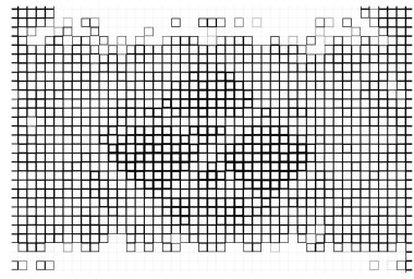 kare piksel mozaik arkaplan, vektör illüstrasyonu