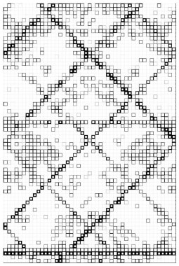 Siyah beyaz arka plan ve kareler. Soyut geometrik bileşim. vektör tasarımı