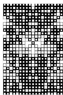 Siyah beyaz arka plan ve kareler. vektör çizimi tasarımı