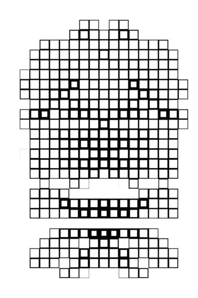 Fond Géométrique Abstrait Avec Des Carrés Composition Créative Illustration Vectorielle — Image vectorielle