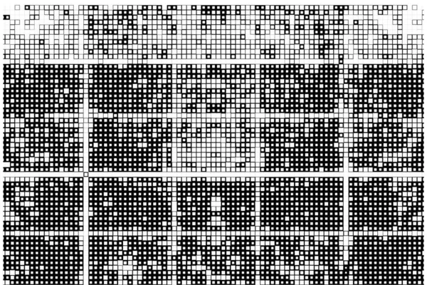 Mozaika Čtvercových Pixelů Pozadí Vektorová Ilustrace — Stockový vektor
