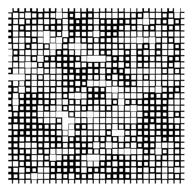 Kareli Siyah Beyaz Geometrik Desen Soyut Arkaplan — Stok Vektör