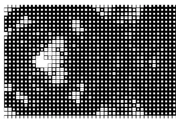 Fondo Blanco Negro Abstracto Con Cuadrados Pequeños — Archivo Imágenes Vectoriales