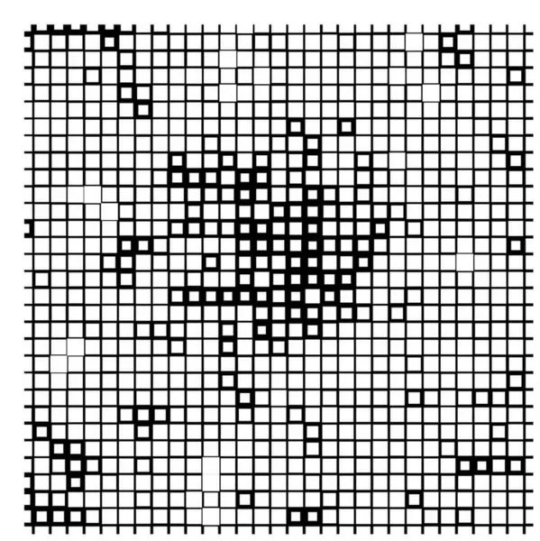 Kare Piksel Mozaik Arkaplan Vektör Illüstrasyonu — Stok Vektör
