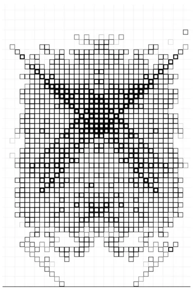 Siyah beyaz arka plan ve kareler. vektör çizimi tasarımı