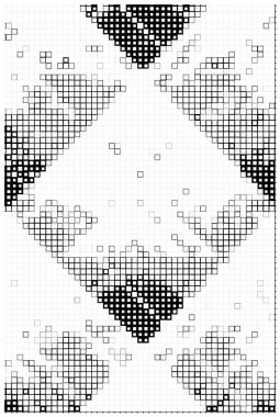Siyah beyaz arka plan ve kareler. vektör çizimi tasarımı