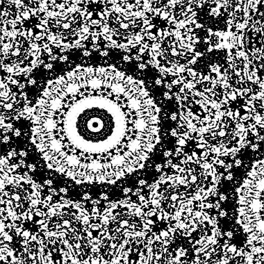 Dairesel bir nesnenin siyah ve beyaz görüntüsü