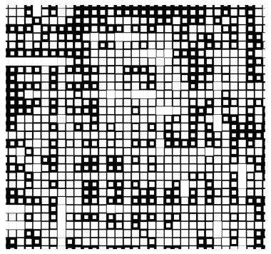 kare elementli soyut geometrik desen. vektör illüstrasyonu