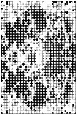 Küçük kareli soyut siyah beyaz arkaplan.