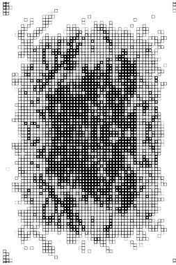 Küçük kareli soyut siyah beyaz arkaplan.