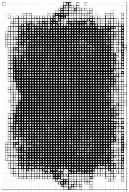 Küçük kareli soyut siyah beyaz arkaplan.