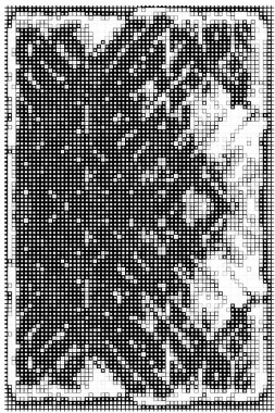 Küçük kareli soyut siyah beyaz arkaplan.