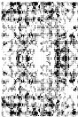 Küçük kareli soyut siyah beyaz arkaplan.