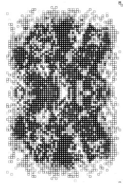 Küçük kareli soyut siyah beyaz arkaplan.