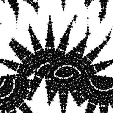 soyut grunge deseni, siyah beyaz illüstrasyon 