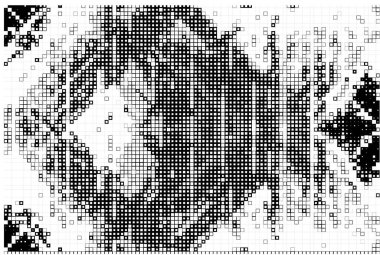 Küçük kareli soyut siyah beyaz arkaplan.