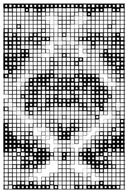 Soyut geometrik kare desen