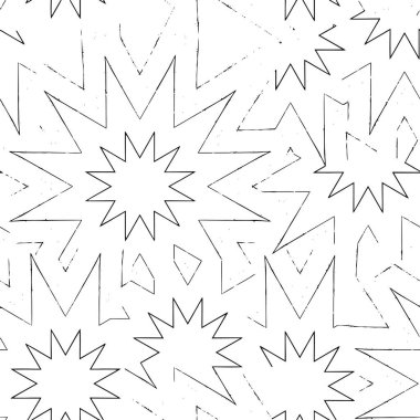 El yapımı çizgiler ve noktalarla vektör illüstrasyonu kusursuz arkaplan.