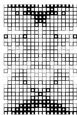 Tasarım için soyut geometrik siyah beyaz desen