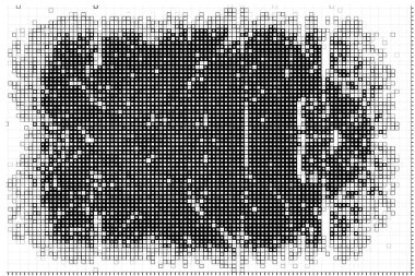 Yarım tonlu arka plan. pikselli siyah beyaz vektör