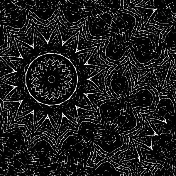 Motif Noir Blanc Avec Une Étoile — Image vectorielle
