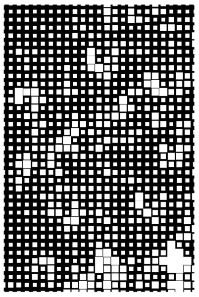 Schwarze Und Weiße Halbtonquadrate — Stockvektor