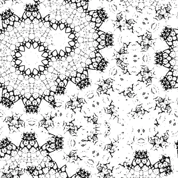 Czarno Biały Geometryczny Ornament Bez Szwu Projektowania Stron Internetowych Tekstyliów — Wektor stockowy