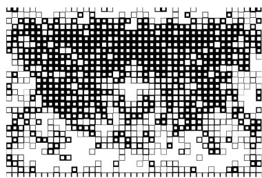 Web sayfası için soyut geometrik siyah beyaz desen