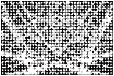 kare ve karelerin çapraz dikiş deseni