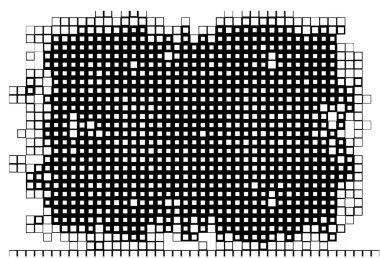 Kareli siyah beyaz desenlerin vektör illüstrasyonu