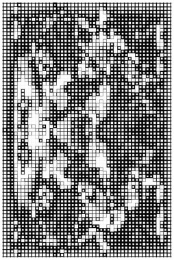 Kareli siyah beyaz desenlerin vektör illüstrasyonu