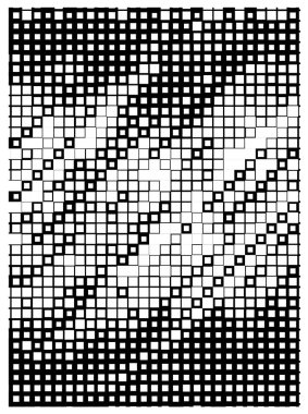 Soyut monokrom yarım ton deseni. Web afişleri, posterler, kartlar, duvar kağıtları, siteler için tasarım öğesi. Siyah ve beyaz renk