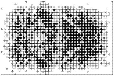 Küçük kareli soyut siyah beyaz arkaplan.