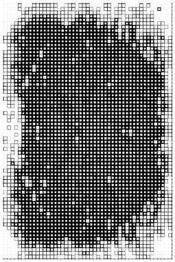 Küçük kareli soyut siyah beyaz arkaplan.